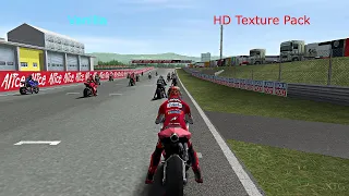 MotoGP 23 [MOD] Graphics Comparison: Vanilla vs HD Texture Pack PS2 Gameplay HD (PCSX2 v1.7.0)