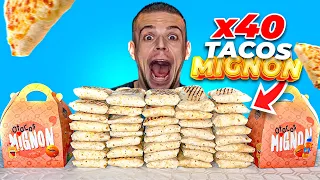 JE MANGE 40 TACOS MIGNONS ! + 8 KG ! (Je Répond à un Défi que m'a lancé un Abonné)