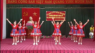 Nhảy dân vũ: Thung lũng Hoa Bắc Hà - Chi hội Phụ nữ Xóm Khuôn 1 - 20/10/2022.