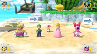 Mario Party Superstars #567 Yoshi's Tropical Island Peach vs Luigi vs Birdo vs Wario