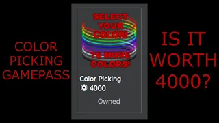 Color Picking Gamepass | Ro-Ghoul