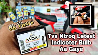 tvs ntorq install indicator bulb | ntorq led indicator | hazard flasher for ktm | Tvs indicator | 😲🔥