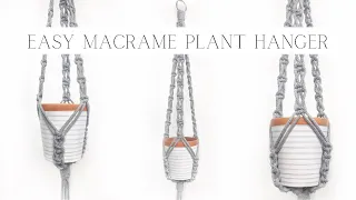 DIY: EASY Macrame Plant Hanger (Beginner Friendly) | step by step