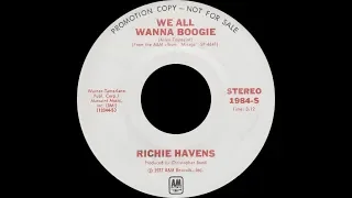 Richie Havens ‎– We All Wanna Boogie ℗ 1977