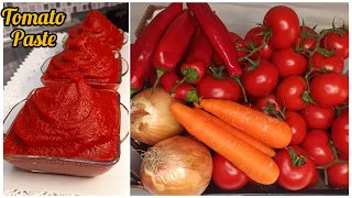 HOW I MAKE TOMATO PASTE AT HOME  TOMATO PASTE RECIPE