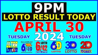 Lotto Result Today 9pm April 30 2024 (PCSO)