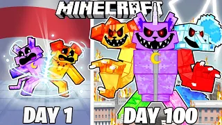 I Survived 100 Days as SMILING CRITTERS in Minecraft!