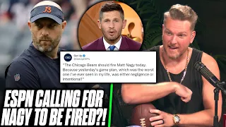ESPN Analyst Calling For Matt Nagy To Be Fired After Fields First Start? | Pat McAfee Reacts