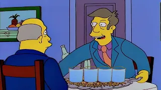 Steamed Hams but Skinner serves tap water instead