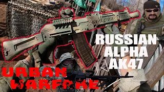 Urban warfare Airsoft. Russian Spetsnaz AK-105 CYMA Alpah AK Loadout