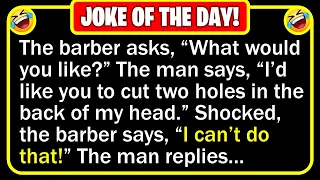 🤣 BEST JOKE OF THE DAY! - A businessman walks into a barber shop... | Funny Clean Jokes