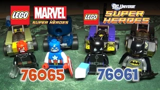 ОБЗОР ЛЕГО SUPER HEROES Mighty Micros 76061 и 76065 Капитан Америка и Бэтмен