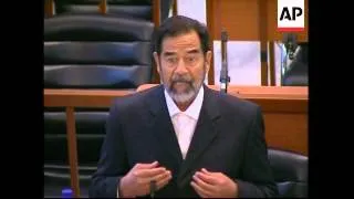 Saddam Hussein refuses to enter plea to charges