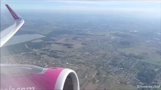 Start z Pyrzowic oraz widok na Tatry / Takeoff from Katowice Airport and Tatra Mountains.