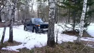 Лесной болван на Ниве (Lada 4x4)