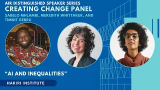 Distinguished Speaker Series: AI & Inequalities - Creating Change Panel