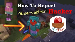 How To Report Hacker In Minecraft Lifeboat Survival Mode Gameplay / Minecraft Hacks / Kill Aura