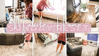 Mobile Home Sunday Reset / Whole House Clean With Me #cleaningmotivation #mobilehomeliving