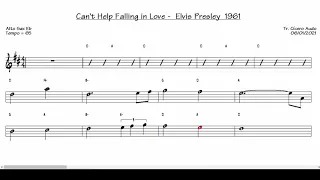 Can't Help Falling in Love - Elvis Presley 1961 (Alto Sax Eb) [Sheet music]