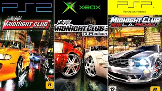 MIDNIGHT CLUB Games Evolution (2000-2008)