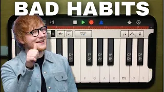 Recreating “BAD HABITS - Ed Sheeran” on GarageBand