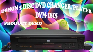 Denon DVM-1815 5-Disc Progressive Scan DVD Changer and Player Product Demo