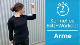 7 Minuten Arm Workout ➡️ Dein Blitz Workout für starke & schöne Arme!