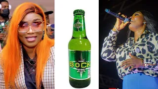 Roseline LAYO en Live au Popo carnaval de Bonoua; ce qui s'est passé avec sa bouteille de Bière