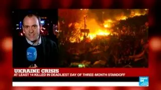 Ukraine: Riot police move in on Kiev protest camp