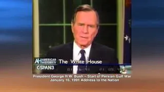 President George H.W. Bush Announces Persion Gulf War 1-16-91