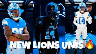 DETROIT LIONS NEW UNIFORMS GO CRAZY!!!! BEST UNIFORMS IN THE NFL!