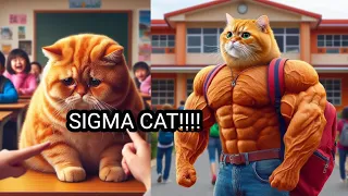 this cat is too sigma to be underestimated 😎   #cat #cats