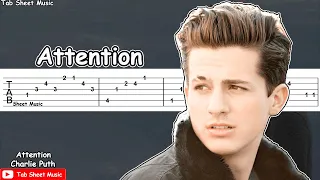 Charlie Puth - Attention Guitar Tutorial | TAB