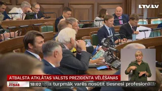 Atbalsta atklātas Valsts prezidenta vēlēšanas