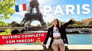 CHEGUEI EM PARIS | ROTEIRO COMPLETO de 5 DIAS com PREÇOS!