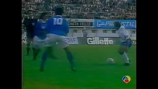 Recopa de Europa 1994/1995: Gloria Bistrita 2-1 Real Zaragoza (15/09/1994). Narración en español.