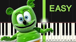 The Gummy Bear Theme Song EASY Piano Tutorial