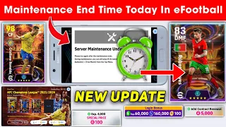 Maintenance End Time In eFootball™ 2024 Mobile | Pes Server Maintenance End Time