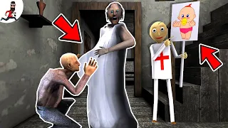 Grandpa love Granny ❤️Granny is Pregnant ? ❤️funny horror animation (funny moments)