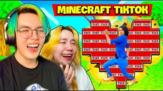 TIKTOK MINECRAFT PHONG SAM CÃI NHAU ! PHONG CẬN REACTION VIDEO TRIỆU VIEW