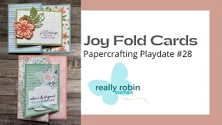 Joyful Joy Fold Cards 2 Ways - Papercrafting Playdate #28