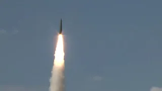 Учебно боевой пуск ракеты ОТРК «Искандер» на полигоне Капустин Яр