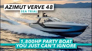 1,800hp party boat you just can't ignore | Azimut Verve 48 sea trial review | Motor Boat & Yachting