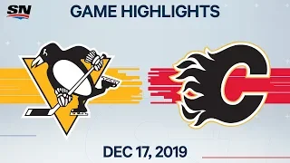 NHL Highlights | Penguins vs Flames – Dec. 17, 2019