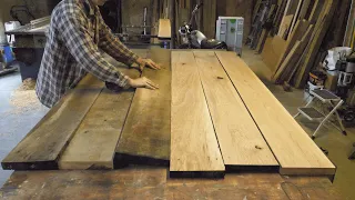 Oak Door made from Old Scaffold Boards