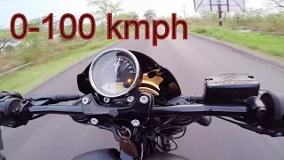 HD Street-Rod 750 acceleration 0-100kmph