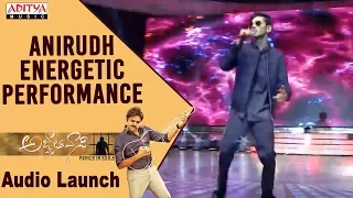 Anirudh Energetic Live Performance @ Agnyaathavaasi Audio Launch | Pawan Kalyan | Trivikram