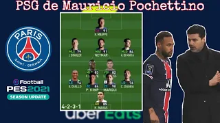 Play as Mauricio Pochettino's PSG in PES 2021