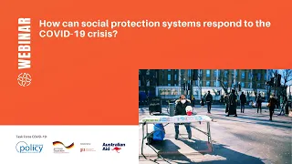 How can social protection systems respond to the COVID-19 crisis?