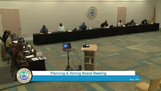 Planning and Zoning Board Meeting May 9, 2024
